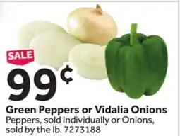 Stop&Shop Green Peppers or Vidalia Onions offer