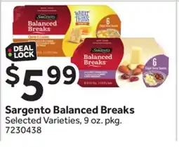 Stop&Shop Sargento Balanced Breaks offer