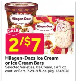 Stop&Shop Häagen-Dazs Ice Cream or Ice Cream Bars offer