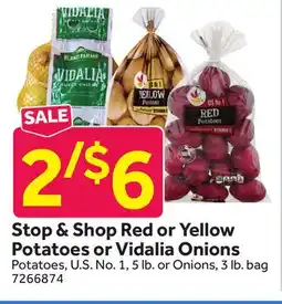 Stop&Shop Red or Yellow Potatoes or Vidalia Onions offer