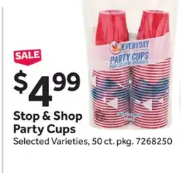 Stop&Shop Stop & Shop Party Cups offer