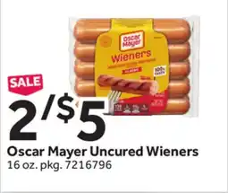 Stop&Shop Oscar Mayer Uncured Wieners offer