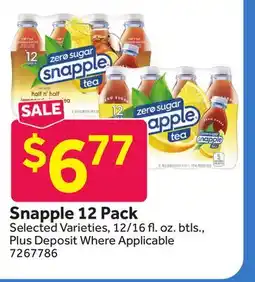 Stop&Shop Snapple 12 Pack offer