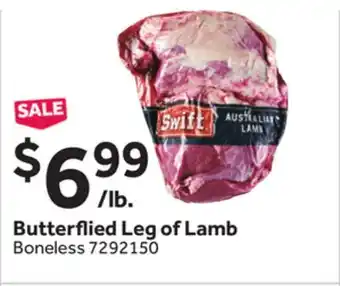 Stop&Shop Butterflied Leg of Lamb offer