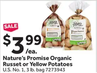 Stop&Shop Nature's Promise Organic Russet or Yellow Potatoes offer