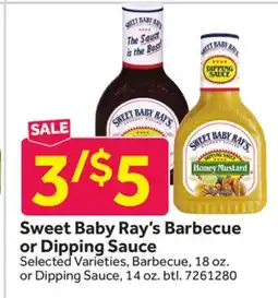 Stop&Shop Sweet Baby Ray's Barbecue or Dipping Sauce offer