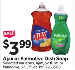 Stop&Shop Ajax or Palmolive Dish Soap offer