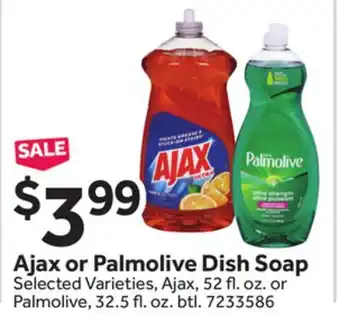 Stop&Shop Ajax or Palmolive Dish Soap offer