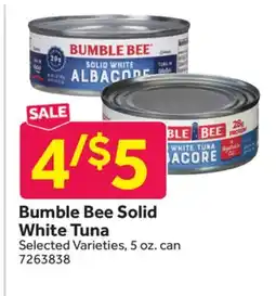 Stop&Shop Bumble Bee Solid White Tuna offer