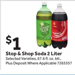 Stop&Shop Stop & Shop Soda 2 Liter offer