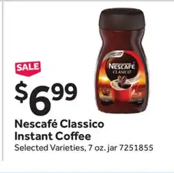 Stop&Shop Nescafé Classico Instant Coffee offer