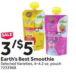 Stop&Shop Earth's Best Smoothie offer