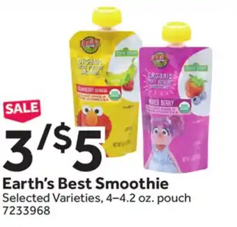 Stop&Shop Earth's Best Smoothie offer