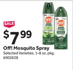 Stop&Shop Off! Mosquito Spray offer