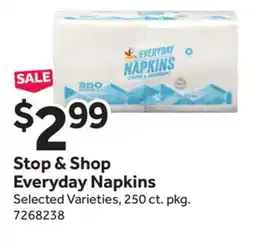 Stop&Shop Stop & Shop Everyday Napkins offer