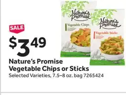 Stop&Shop Nature's Promise Vegetable Chips or Sticks offer