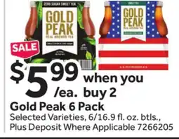 Stop&Shop Gold Peak 6 Pack offer