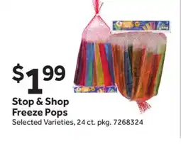 Stop&Shop Stop & Shop Freeze Pops offer