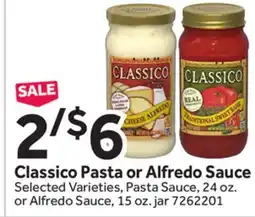 Stop&Shop Classico Pasta or Alfredo Sauce offer