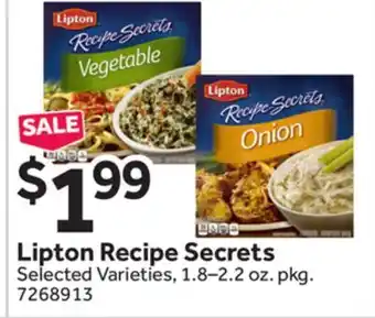 Stop&Shop Lipton Recipe Secrets offer