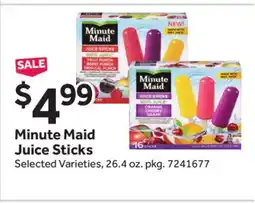 Stop&Shop Minute Maid Juice Sticks offer