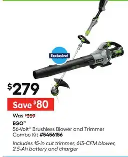 Lowe's 56-VoltG Brushless Blower and Trimmer Combo Kit offer