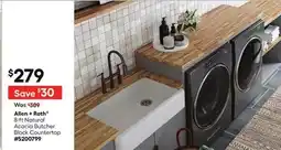 Lowe's 8-ft Natural Acacia Butcher Block Countertop offer