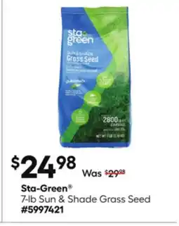 Lowe's 7-lb Sun & Shade Grass Seed offer