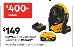 Lowe's 20-Volt MAXâœ¦ Jobsite Fan offer