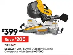 Lowe's 12-in 15-Amp Dual-Bevel Sliding Compound Miter Saw offer