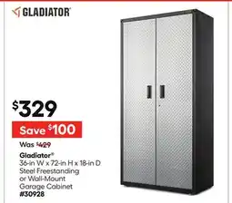 Lowe's 36-in W x 72-in H x 18-in D Steel Freestanding or Wall-Mount Garage Cabinet offer