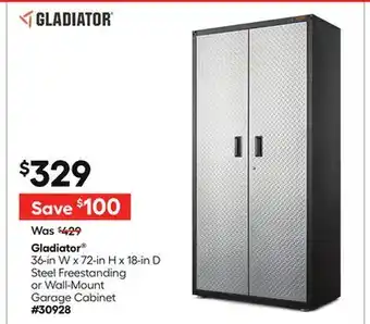 Lowe's 36-in W x 72-in H x 18-in D Steel Freestanding or Wall-Mount Garage Cabinet offer