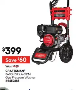 Lowe's 3400-PSI 2.4-GPM Gas Pressure Washer offer