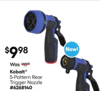 Lowe's 5-Pattern Rear Trigger Nozzle offer