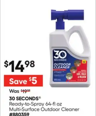 Lowe's Ready-to-Spray 64-fl oz Multi-Surface Outdoor Cleaner offer