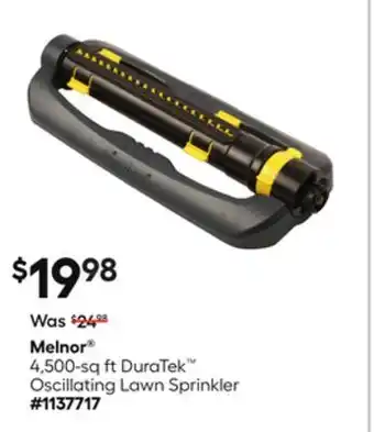 Lowe's 4,500-sq ft DuraTekâ¢ Oscillating Lawn Sprinkler offer