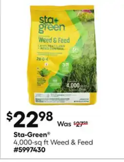 Lowe's 4,000-sq ft Weed & Feed offer