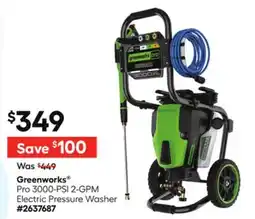 Lowe's Pro 3000-PSI 2-GPM Electric Pressure Washer offer