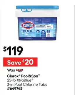 Lowe's Pool&Spa 25-lb XtraBlueÂ 3-in Pool Chlorine Tabs offer