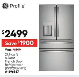 Lowe's 27.9-cu ft 4-Door French Door Refrigerator offer