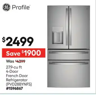 Lowe's 27.9-cu ft 4-Door French Door Refrigerator offer