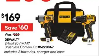 Lowe's 2-Tool 20V MAXâœ¦ Brushless Combo Kit offer