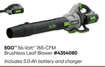 Lowe's 56-Volt 765-CFM Brushless Leaf Blower offer