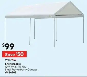 Lowe's ShelterLogic 10-ft W x 19.5-ft L offer