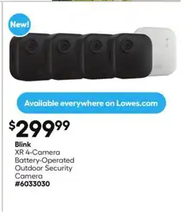 Lowe's XR 4-Camera Battery-Operated Outdoor Security Camera offer