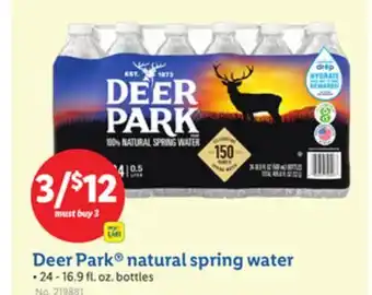 Lidl Deer Park natural spring water offer