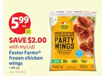 Lidl Foster Farms frozen chicken wings offer