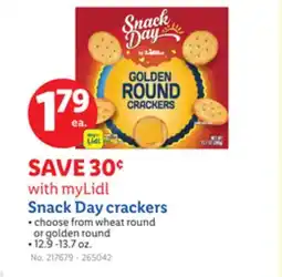 Lidl Snack Day crackers offer