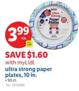 Lidl ultra strong paper plates offer