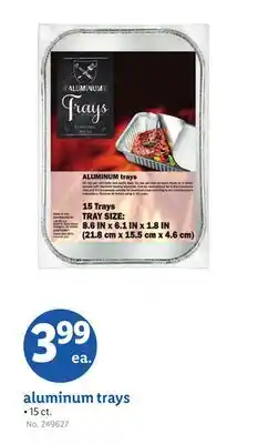 Lidl aluminum trays offer
